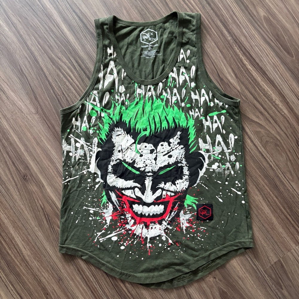 Dexmen Crazy RARE Joker Paint Splatter Tank Top